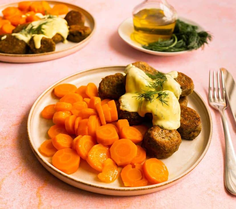 Boulettes à la suédoise et carottes
