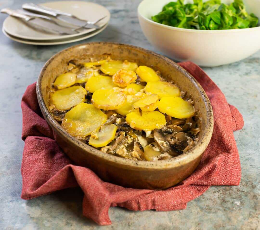Gratin Dauphinois aux champignons